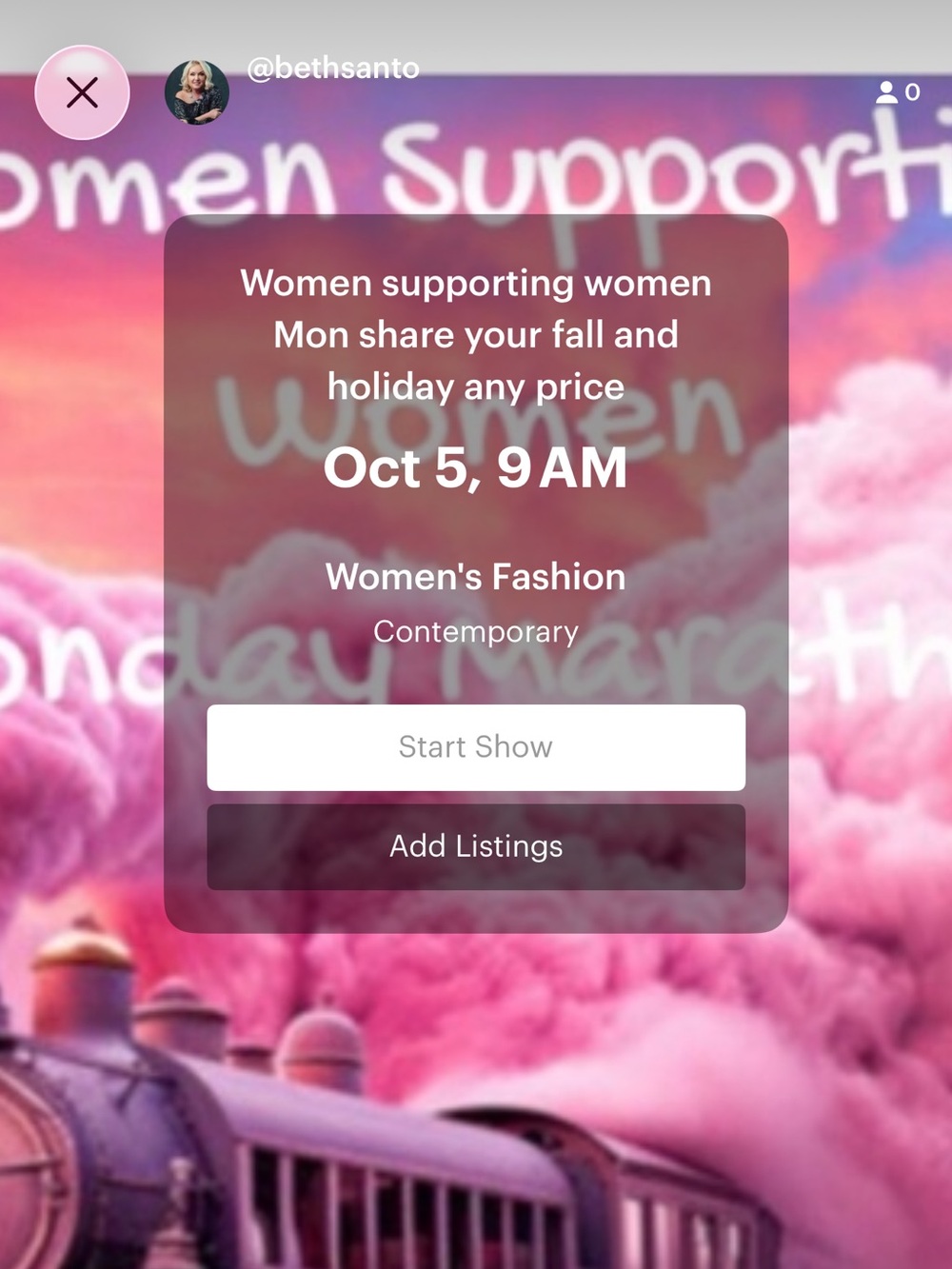 WSW 9 am Mon 10/5 share fall and holiday any price